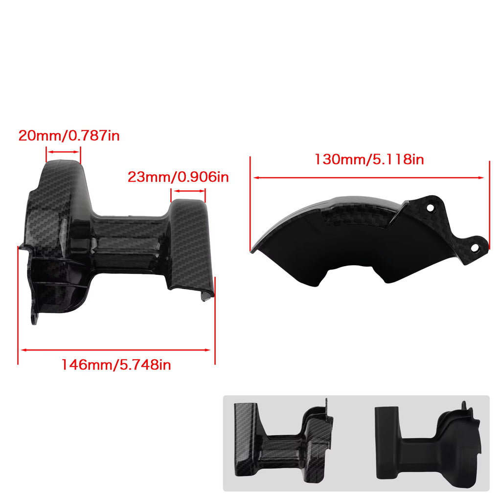 For Surron Accessories Motorcycle Central Shaft Sleeve Assembly Protective Cover Motorbike for Surron Light Bee X Carbon Fiber