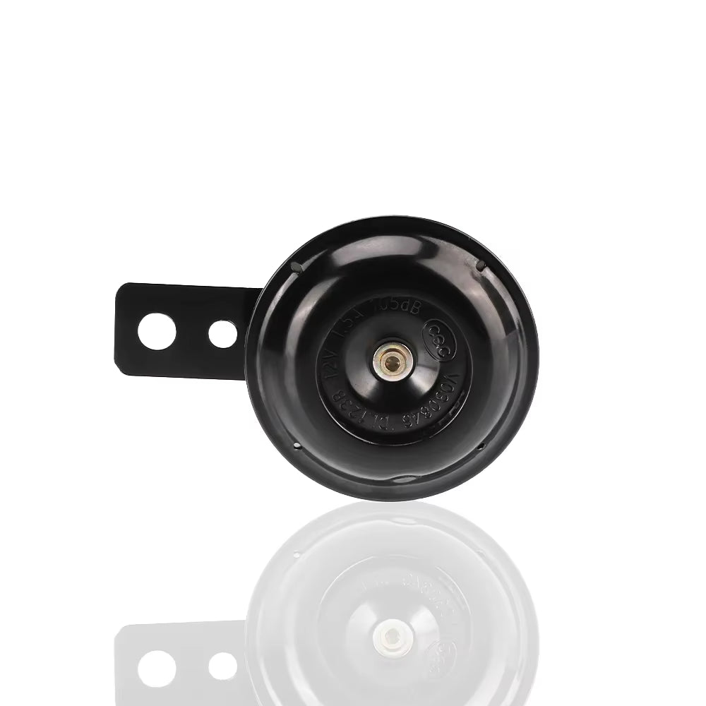 Universal Motorcycle Electric Horns Waterproof round Loud Speaker 12V 1.5A 105Db Horn for Dirt Pit Bike SURRON Moped Scooter